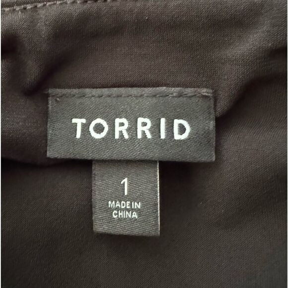 Torrid Studio Knit Sweetheart Smocked Back Stretch Crop Top Size 1X - Picture 8 of 8